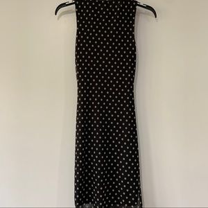 Polka dot black & tan free press dress